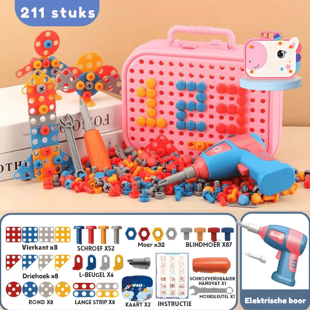 TinyTools™ Box – Montessori DIY Gereedschapskist voor Kinderen