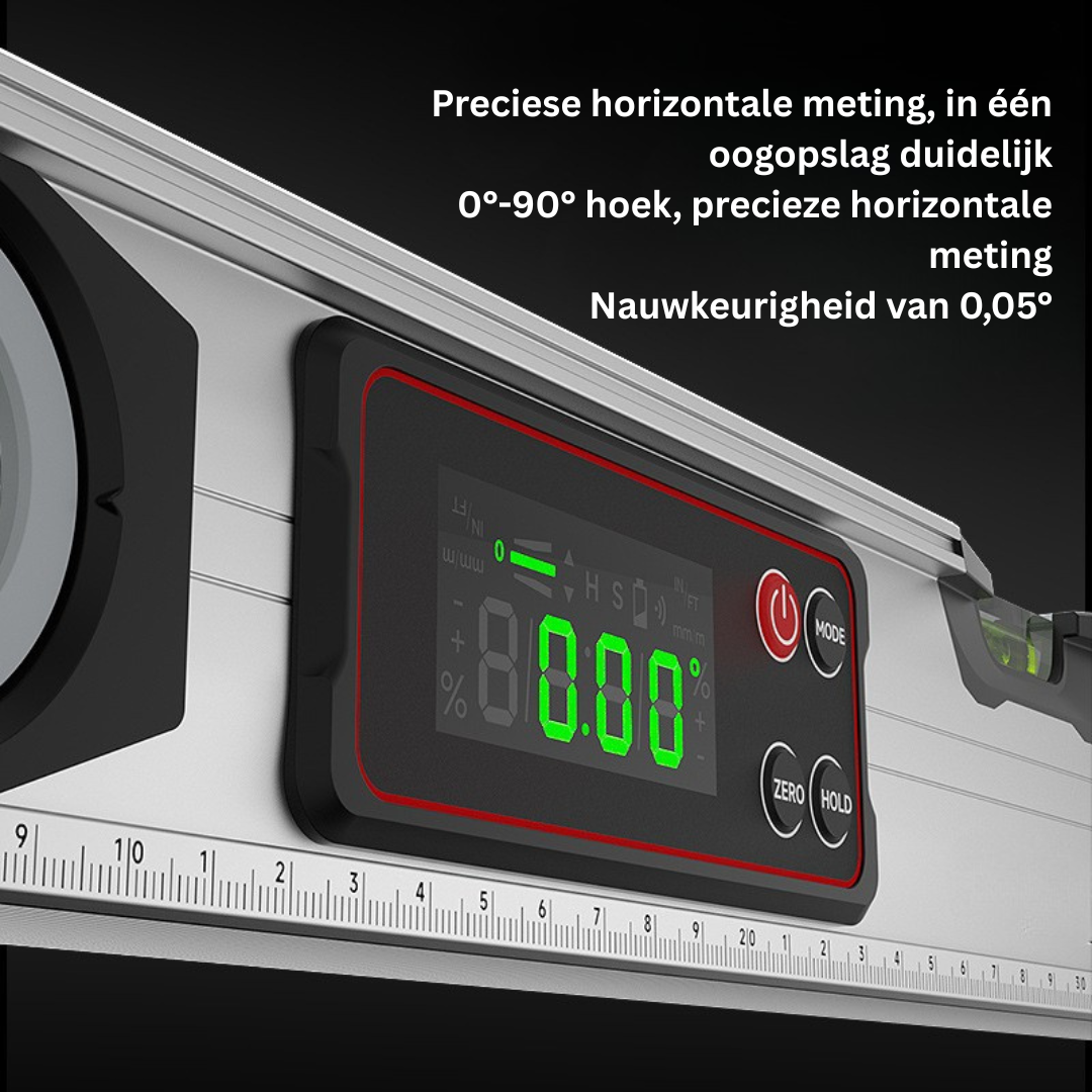 BuildSense™ Pro – LCD Waterpas voor Precisie & Perfecte Uitlijning