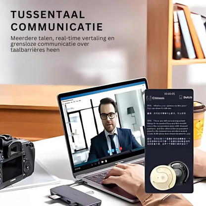 TransEar™ Max – Slimme Earbuds voor Gesprekken in Elke Taal