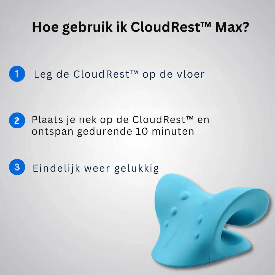 CloudRest™ Max – Zachte Nekondersteuning voor Ontspanning & Herstel