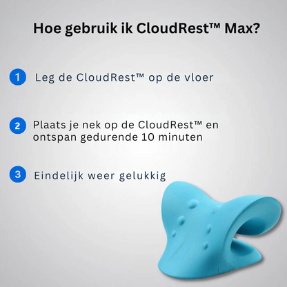 CloudRest™ Max – Zachte Nekondersteuning voor Ontspanning & Herstel