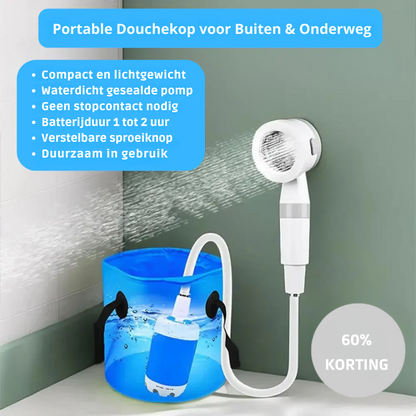 FlowMate™ Lite – Portable Douchekop voor Buiten & Onderweg