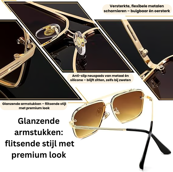 Frondo Retro Flair Zonnebril. UV400 beschermend