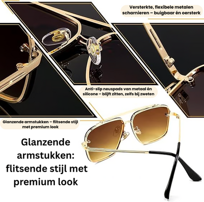 Frondo Retro Flair Zonnebril. UV400 beschermend