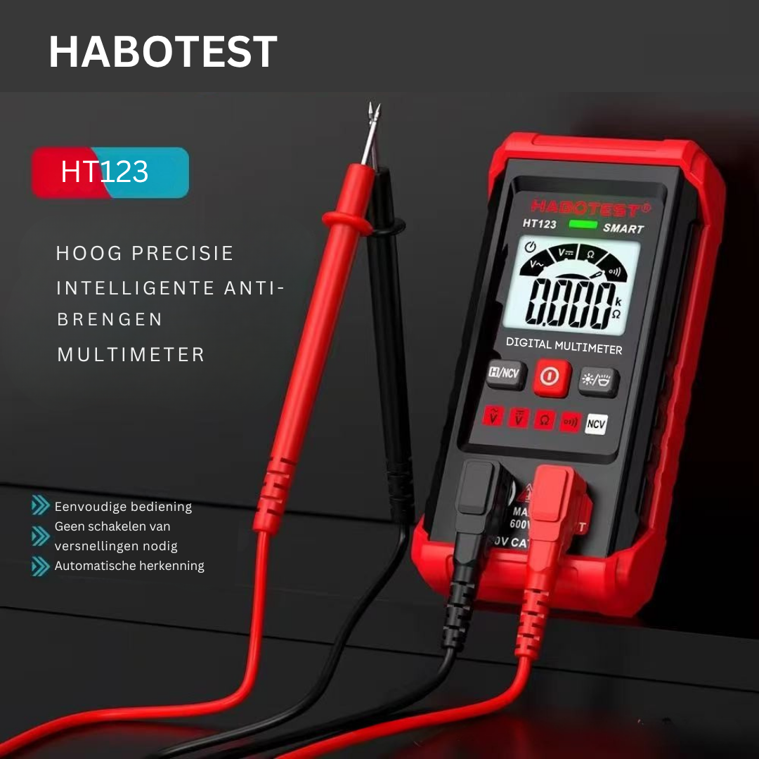 VoltSense™ Pro – Digitale Multimeter voor Spanning, Stroom & Weerstand